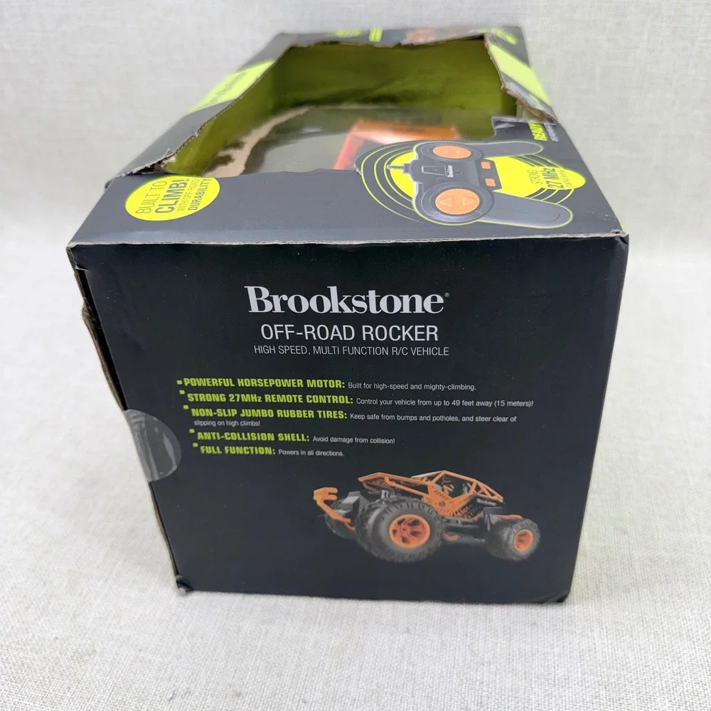 Brookstone Off-Road Rocker RC Vehicle 1:16 Scale Orange Cross Country Racing NIB